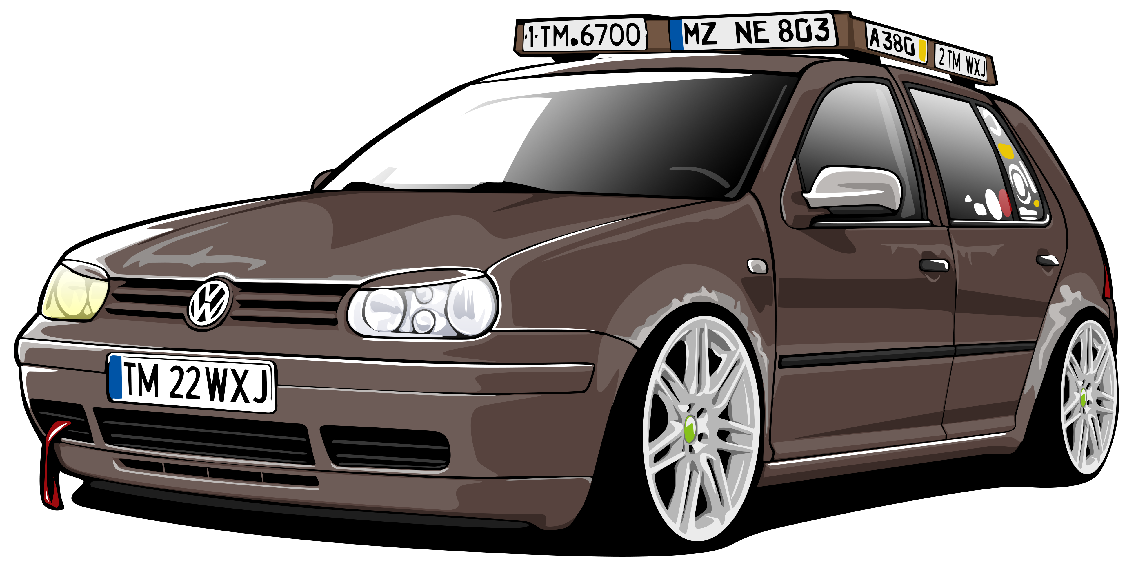 Custom Works Crew Goran VW Golf Mk4 Rusty custom-works-crew-goran-vw-golf-mk4-rusty